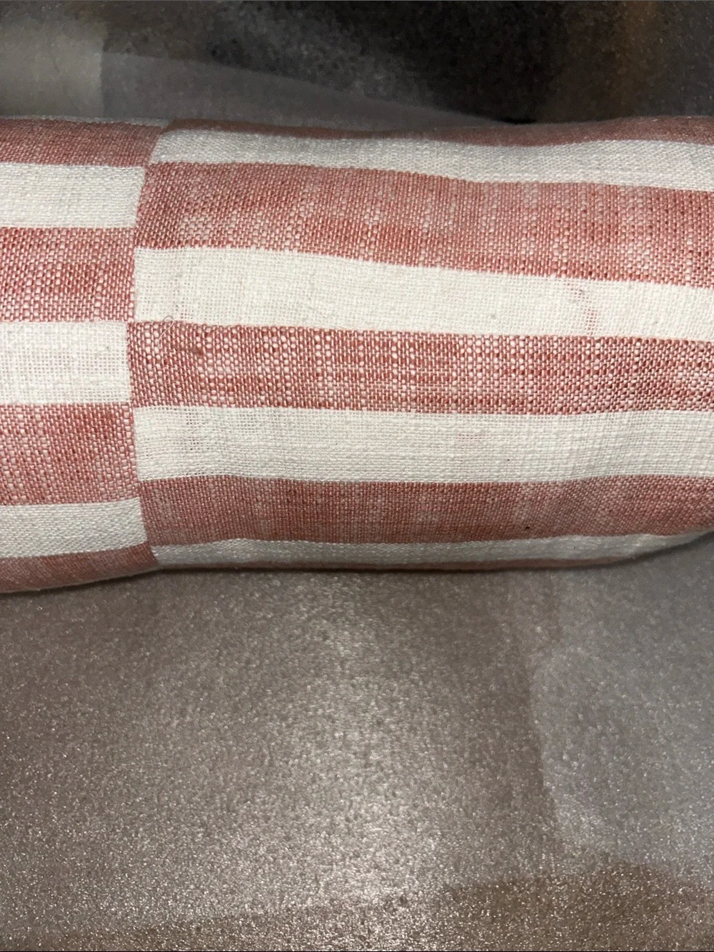 Opalhouse Jungalow Checkered Bolster Bed Pillow . 8” Diameter ,36” Long